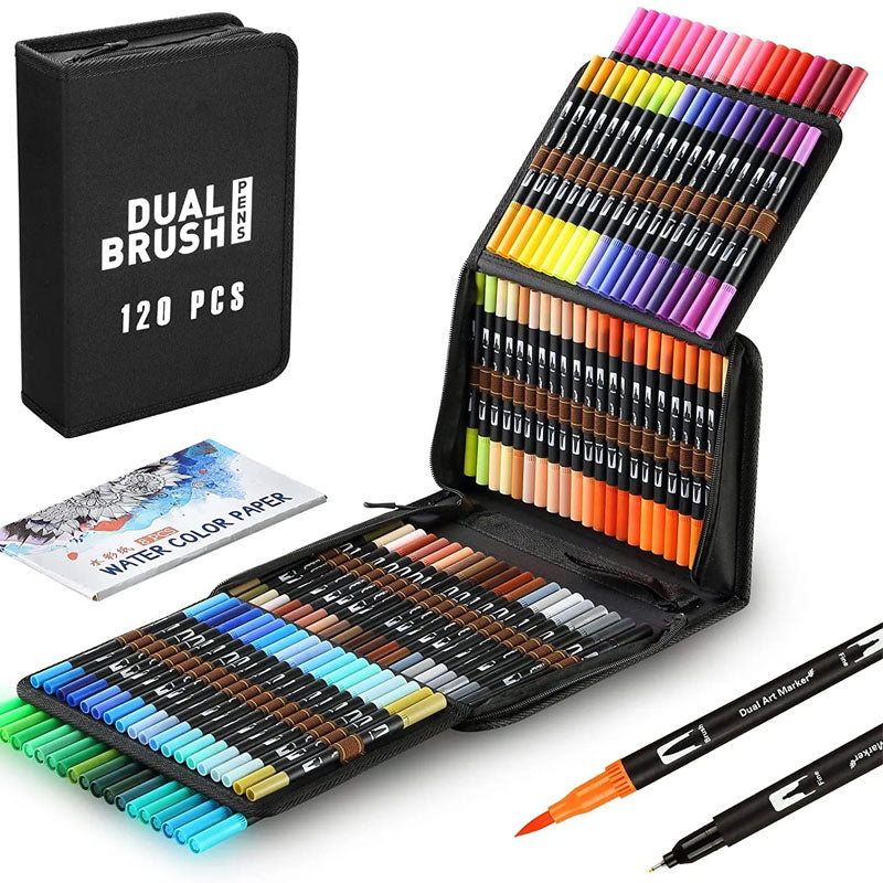 NUEVOS PLUMONES DUAL BRUSH 120 pcs
